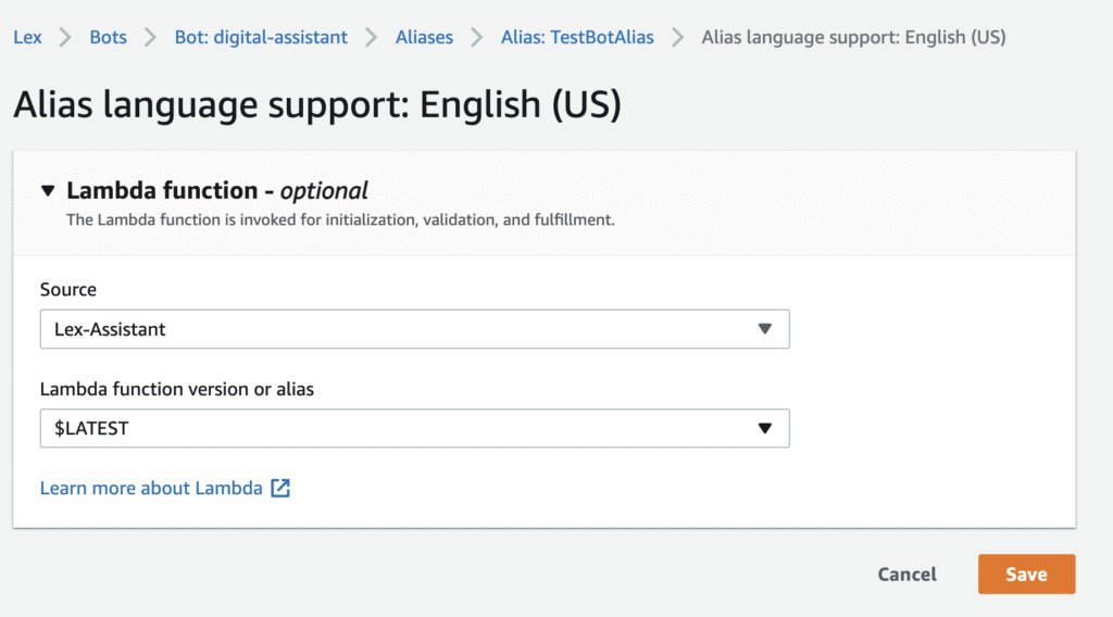 How to Create an AWS Lex-based Digital Cloud Assistant Chatbot 39